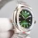 Swiss Replica Patek Philippe Nautilus 5711 Green Dial Diamond Bezel Watch 40MM (6)_th.jpg
